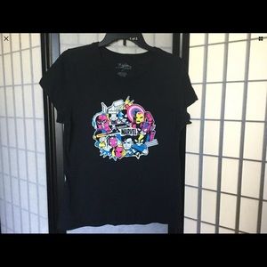 TOKIDOKI MARVEL BLACK TSHIRT XL